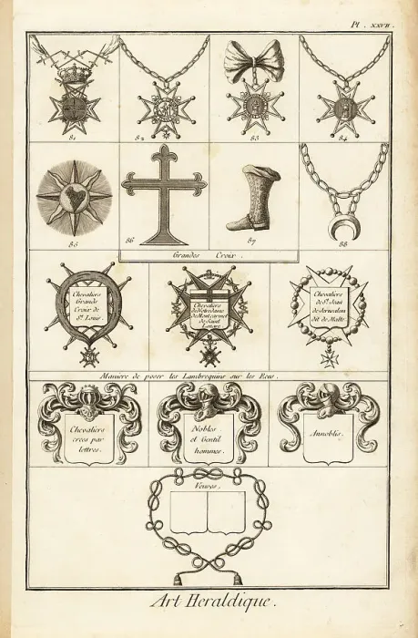 Framed Print : Sash badges of orders of chivalry Framed Print : Sash badges of orders of chivalry