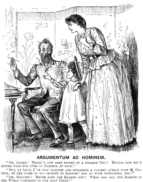 Framed Print : Satire on ethics of Louis Pasteurs experiments Framed Print : Satire on ethics of Louis Pasteurs experiments