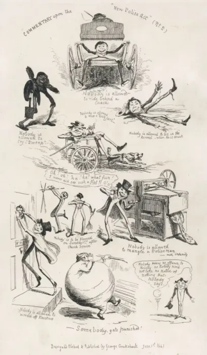 Framed Print : Satire / New Police Act Framed Print : Satire / New Police Act