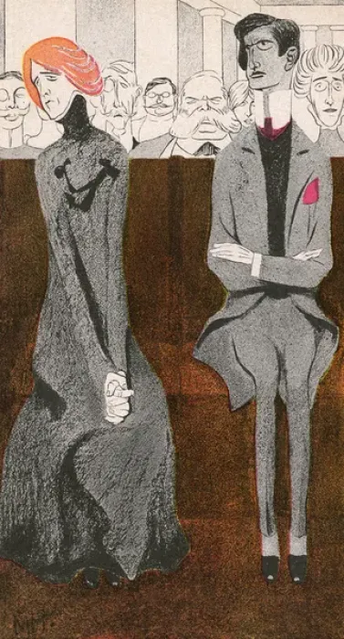 Framed Print : Satire  /  New Woman