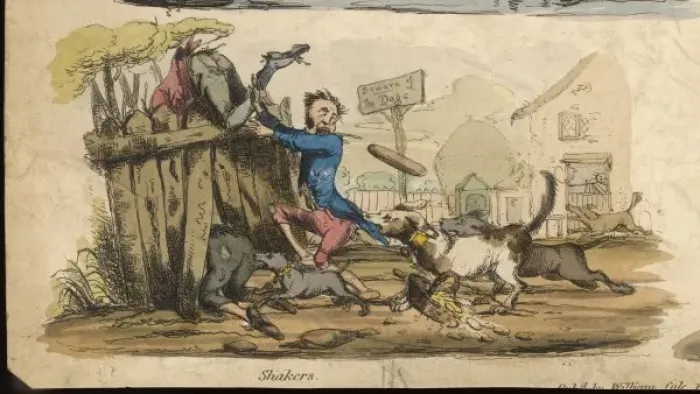 Framed Print : Satire on Shakers Framed Print : Satire on Shakers