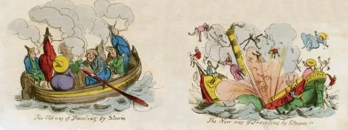 Framed Print : SATIRE ON STEAMBOATS Framed Print : SATIRE ON STEAMBOATS
