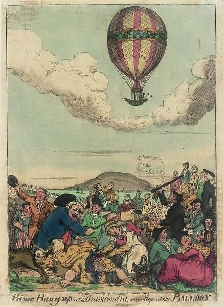 Satirical cartoon on ballooning
