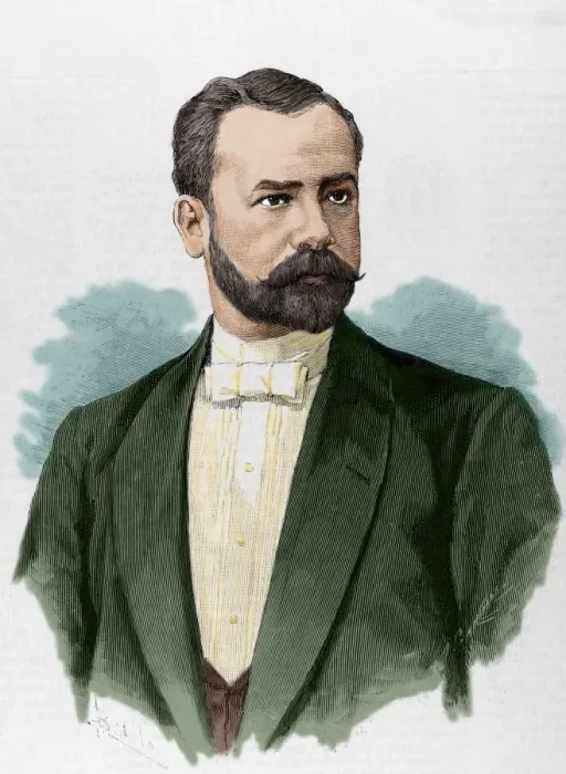 Framed Print : Saturnino Calleja Fernandez (1855-1915). Colored engraving Framed Print : Saturnino Calleja Fernandez (1855-1915). Colored engraving