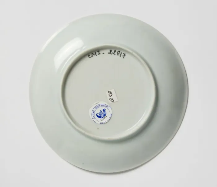 Framed Print : Saucer, underside Framed Print : Saucer, underside
