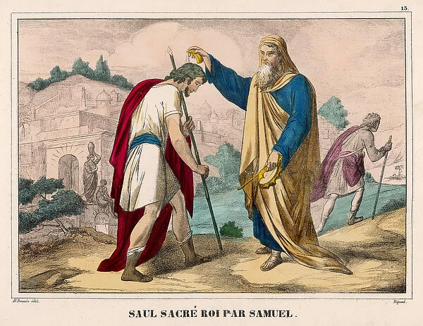 Saul Anointed King. He is anointed king by Samuel