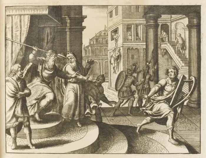 Framed Print : Saul Attacks David Framed Print : Saul Attacks David