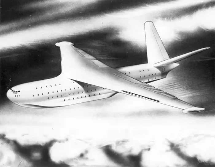 Framed Print : Saunders-Roe P192 study for a long-range 1000-passenger / car Framed Print : Saunders-Roe P192 study for a long-range 1000-passenger / car