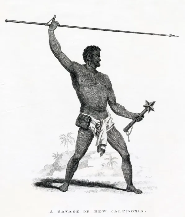 Framed Print : A SAVAGE OF NEW CALEDONIA Date: 1817 Framed Print : A SAVAGE OF NEW CALEDONIA Date: 1817