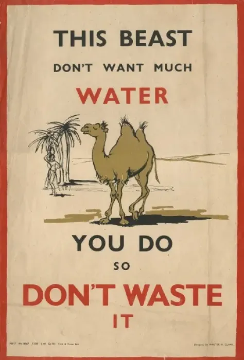 Framed Print : Save Water Poster Ww2 Framed Print : Save Water Poster Ww2