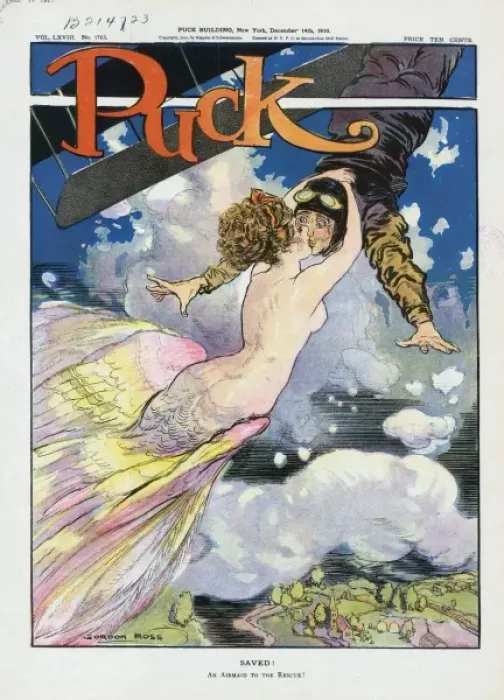 Framed Print : Saved!. Illustration shows a beautiful, partially nude Framed Print : Saved!. Illustration shows a beautiful, partially nude
