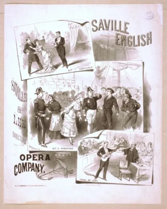 Framed Print : Saville English Opera Company Framed Print : Saville English Opera Company