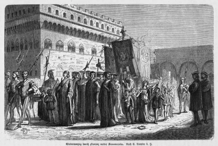 Framed Print : Savonarola Supported Framed Print : Savonarola Supported