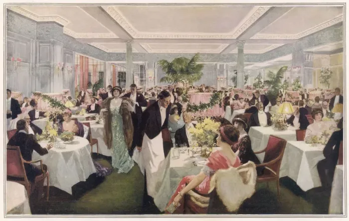Framed Print : SAVOY DINNER 1912 Framed Print : SAVOY DINNER 1912