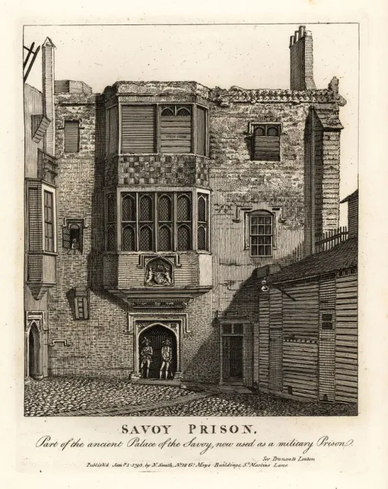 Framed Print : Savoy Prison, part of the ancient Palace of the Savoy Framed Print : Savoy Prison, part of the ancient Palace of the Savoy