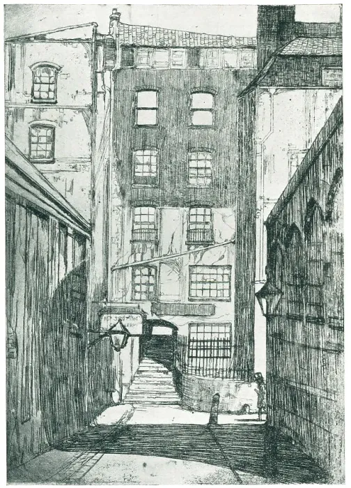 Framed Print : Savoy Steps, 1st State Framed Print : Savoy Steps, 1st State