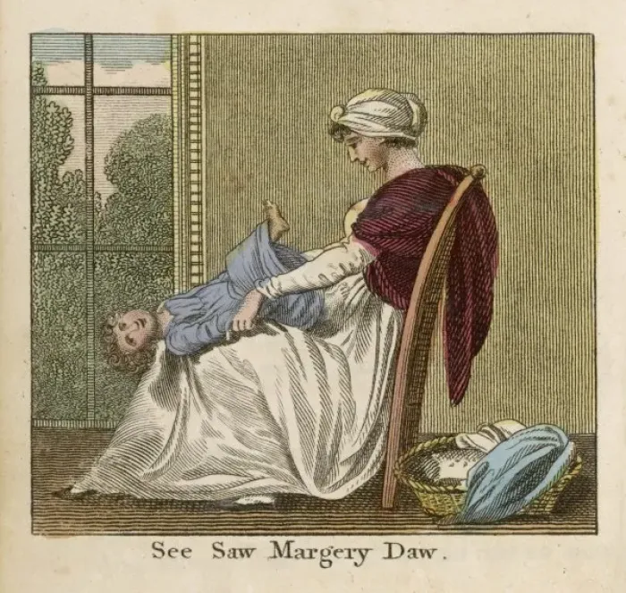 Framed Print : See Saw Margery Daw Framed Print : See Saw Margery Daw