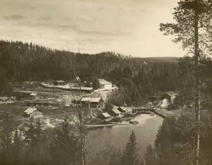 Framed Print : Sawmills at Medevja-gora, during Russian Civil War Framed Print : Sawmills at Medevja-gora, during Russian Civil War