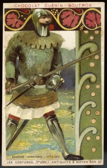 Framed Print : Saxon Infantry / 14th C Framed Print : Saxon Infantry / 14th C