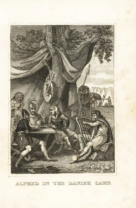 Framed Print : Saxon King Alfred the Great in the Viking camp, 878 Framed Print : Saxon King Alfred the Great in the Viking camp, 878