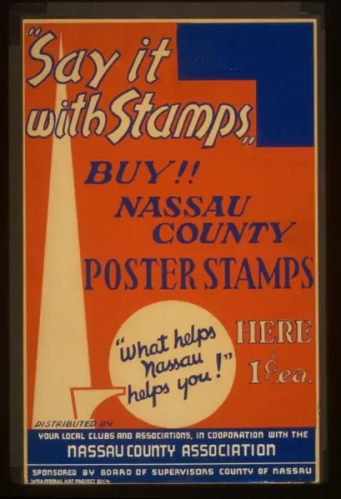 Framed Print : Say it with stamps Buy!! Nassau County poster stamps : What Framed Print : Say it with stamps Buy!! Nassau County poster stamps : What