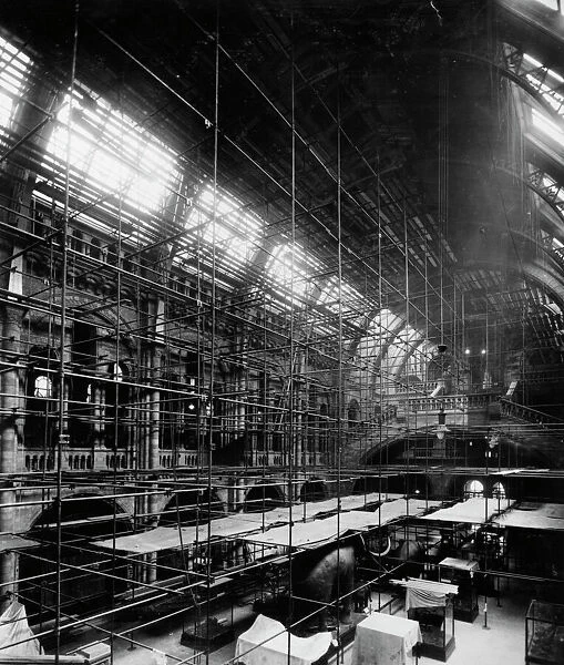 Scaffolding in Central Hall, 1925
