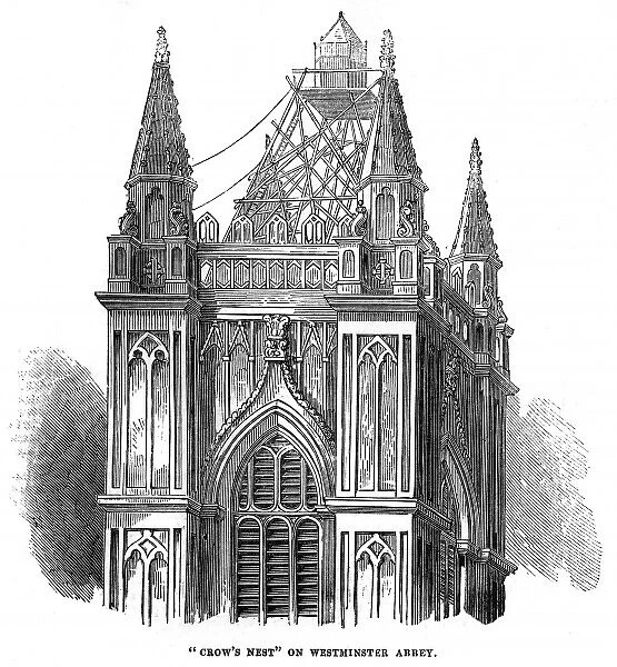 Scaffolding on Westminster Abbey