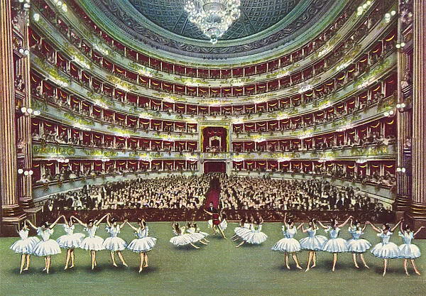Scala Theatre - Milan, Italy -Performance of a Ballet