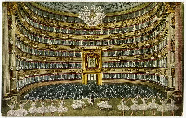 Scala Theatre, Milan, Italy Performance of a Ballet