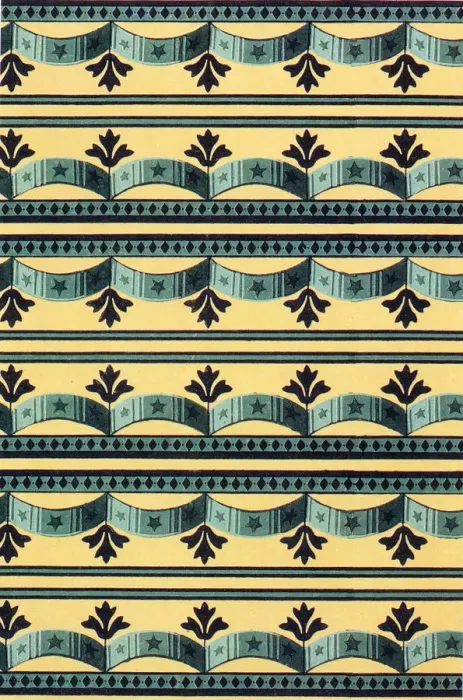 Framed Print : Scallop Repeat Pattern Date: 1808 Framed Print : Scallop Repeat Pattern Date: 1808