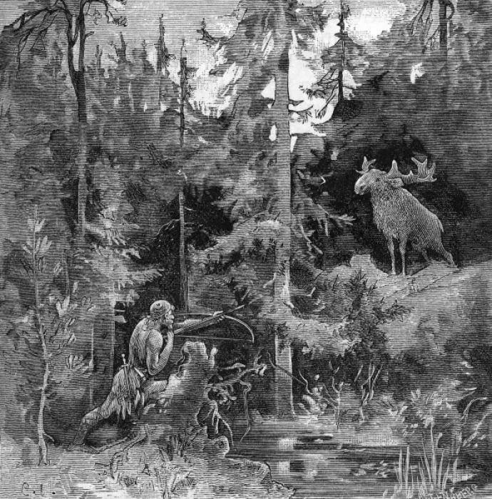 Framed Print : Scandinavian hunter Framed Print : Scandinavian hunter