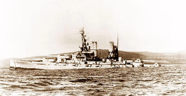 Scapa Flow, Battleship Bayern sinking at 2pm