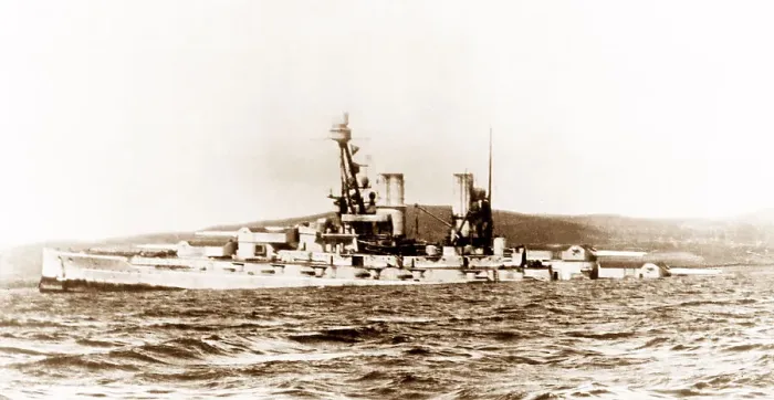 Framed Print : Scapa Flow, Battleship Bayern sinking at 2pm Framed Print : Scapa Flow, Battleship Bayern sinking at 2pm