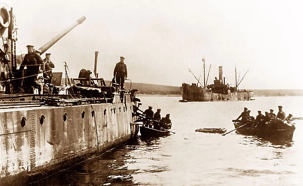 Scapa Flow, Crew of German destroyer taking to