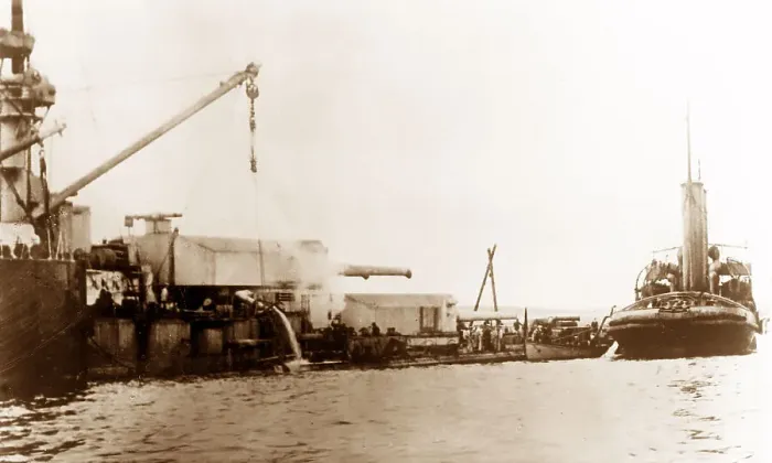 Framed Print : Scapa Flow, salvaging Battleship Baden Framed Print : Scapa Flow, salvaging Battleship Baden