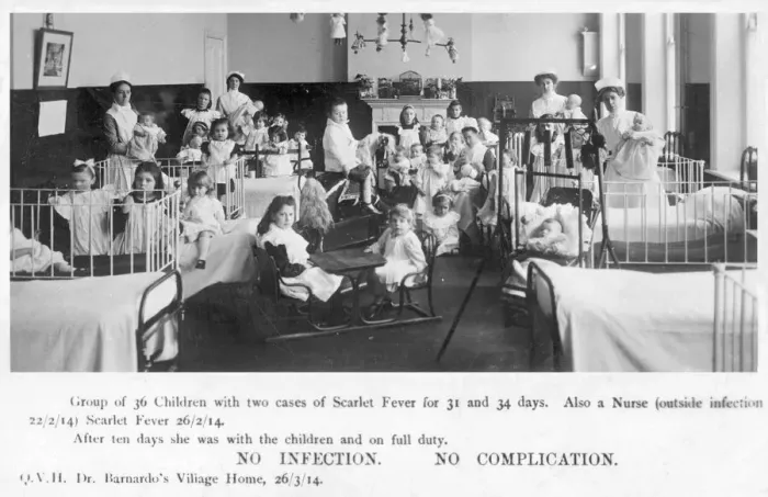 Framed Print : Scarlet Fever at Barnardos Home Framed Print : Scarlet Fever at Barnardos Home