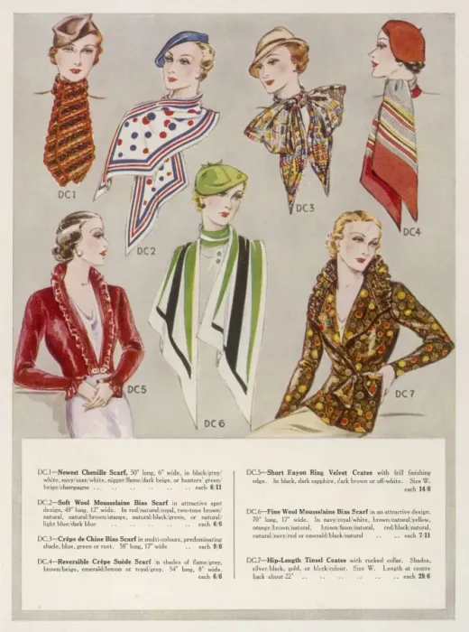 Framed Print : Scarves from 1933 Framed Print : Scarves from 1933