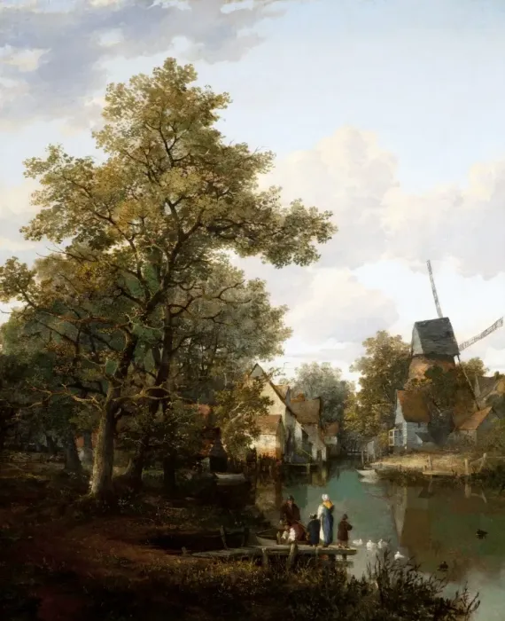 Framed Print : Mill Scene Framed Print : Mill Scene