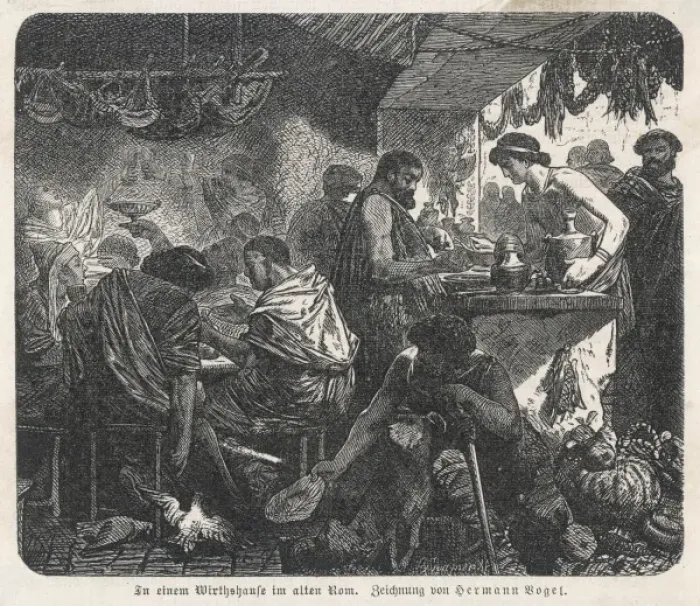 Framed Print : Scene in an Ancient Roman tavern Framed Print : Scene in an Ancient Roman tavern