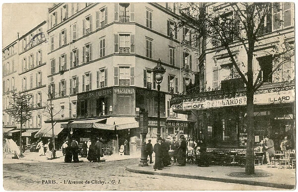 Scene in the Avenue de Clichy, Paris, France