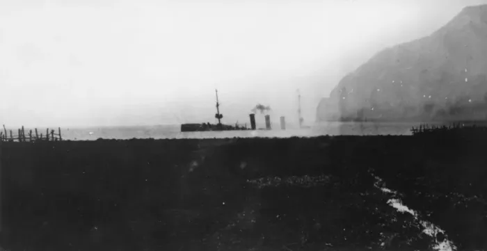Framed Print : Scene during Battle of the Falkland Islands, WW1 Framed Print : Scene during Battle of the Falkland Islands, WW1