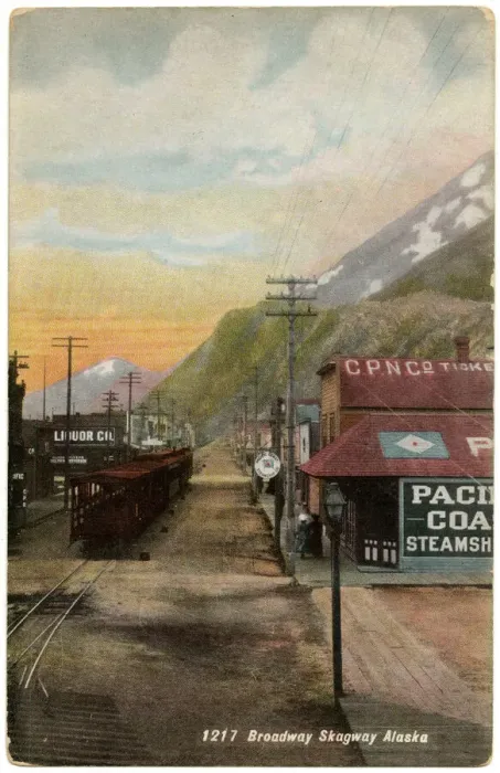 Framed Print : Scene at Broadway, Skagway, Alaska, USA Framed Print : Scene at Broadway, Skagway, Alaska, USA