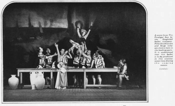 Framed Print : A scene from the Diaghileff ballet companys production Framed Print : A scene from the Diaghileff ballet companys production