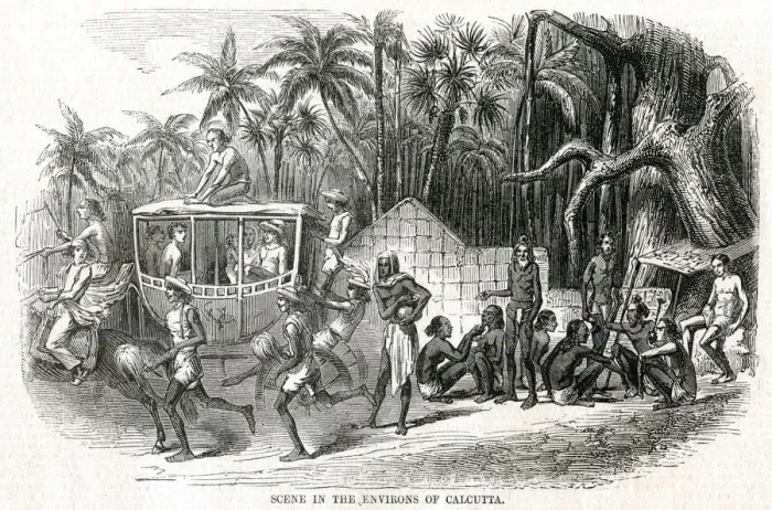 Framed Print : Scene in the environs of Calcutta 1857 Framed Print : Scene in the environs of Calcutta 1857