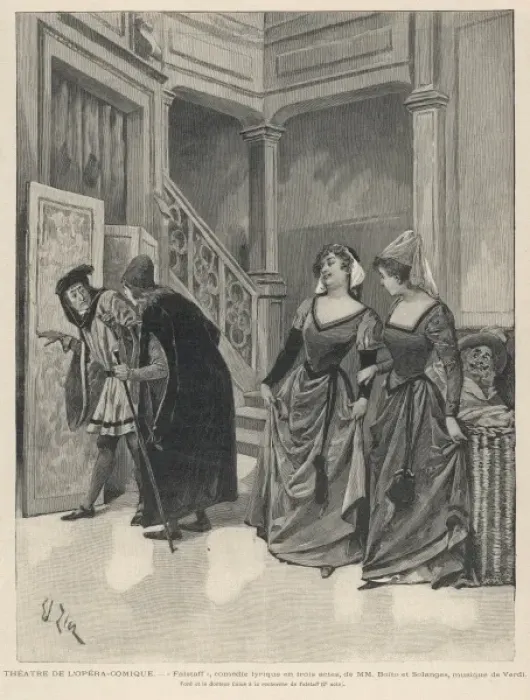 Framed Print : Scene from Falstaff Framed Print : Scene from Falstaff