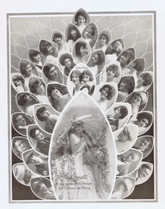 Framed Print : A scene featuring Mistinguett from the revue Bonjour Paris a Framed Print : A scene featuring Mistinguett from the revue Bonjour Paris a