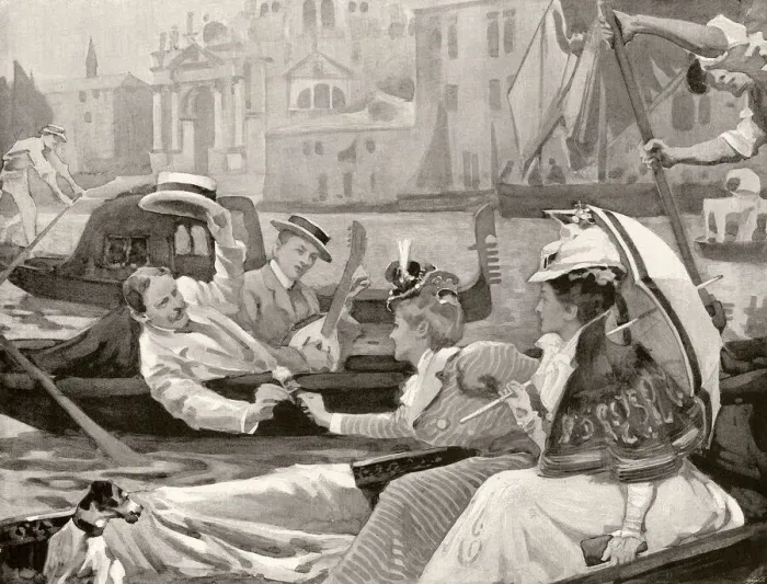 Framed Print : A Scene on the Grand Canal, Venice, 1898 Framed Print : A Scene on the Grand Canal, Venice, 1898
