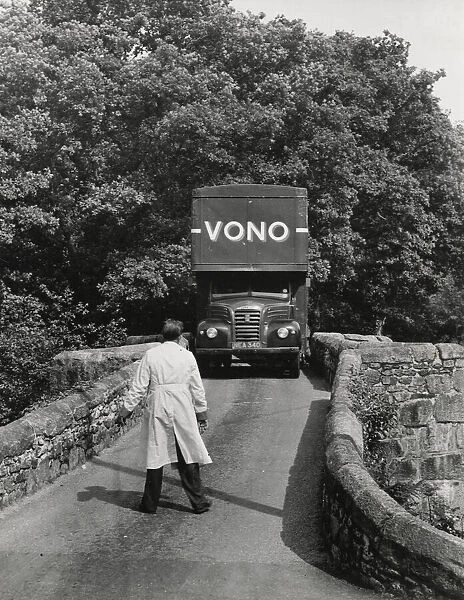 Scene on Holne Bridge across the River Dart, Dartmoor, Devon