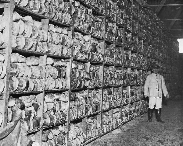 Scene inside a bread store, Western Front, WW1