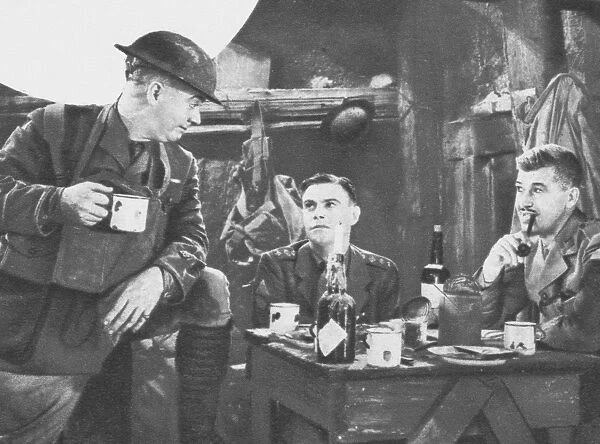 A scene from Journeys End (1930)